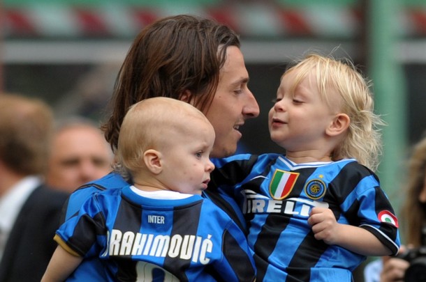Zlatan with his sons - awwwww