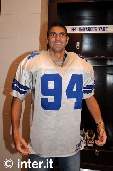 Orlandoni dressing up like a Dallas Cowboy