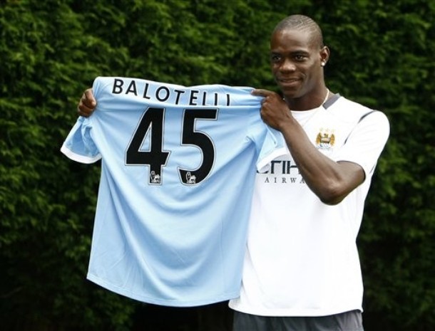 Mario Balotelli now plays for Manchester city and
