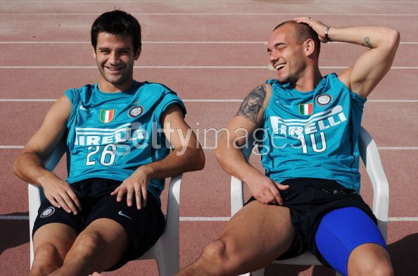 Wes and Chivu hangin