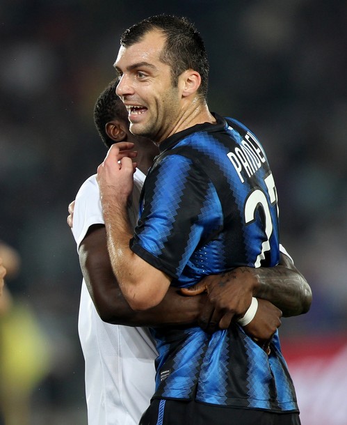 Hugs for Pandev's goal