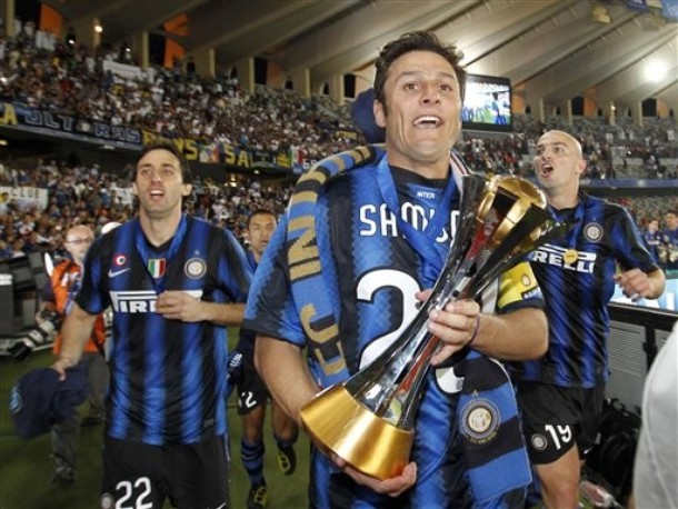 Samuel, there on Zanetti's chest